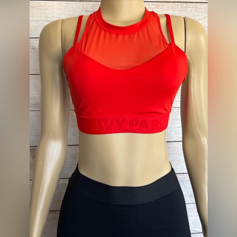 Adidas Ivy Park High Neck Sheer Bra Sports Bra Size 12